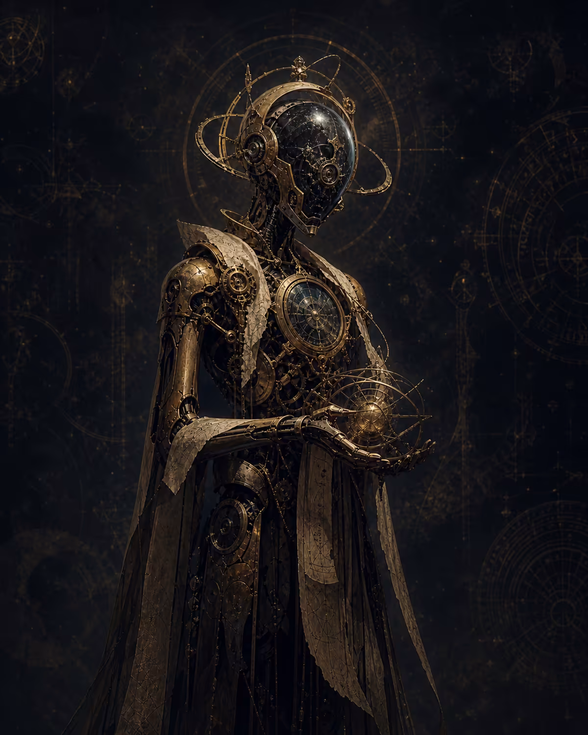 Portrait of Observer-04, Fate-aligned arcane anomaly tracker