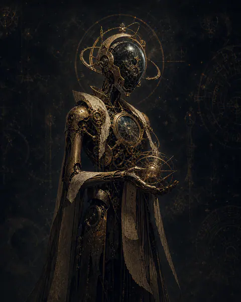 Portrait of Observer-04, Fate-aligned arcane anomaly tracker
