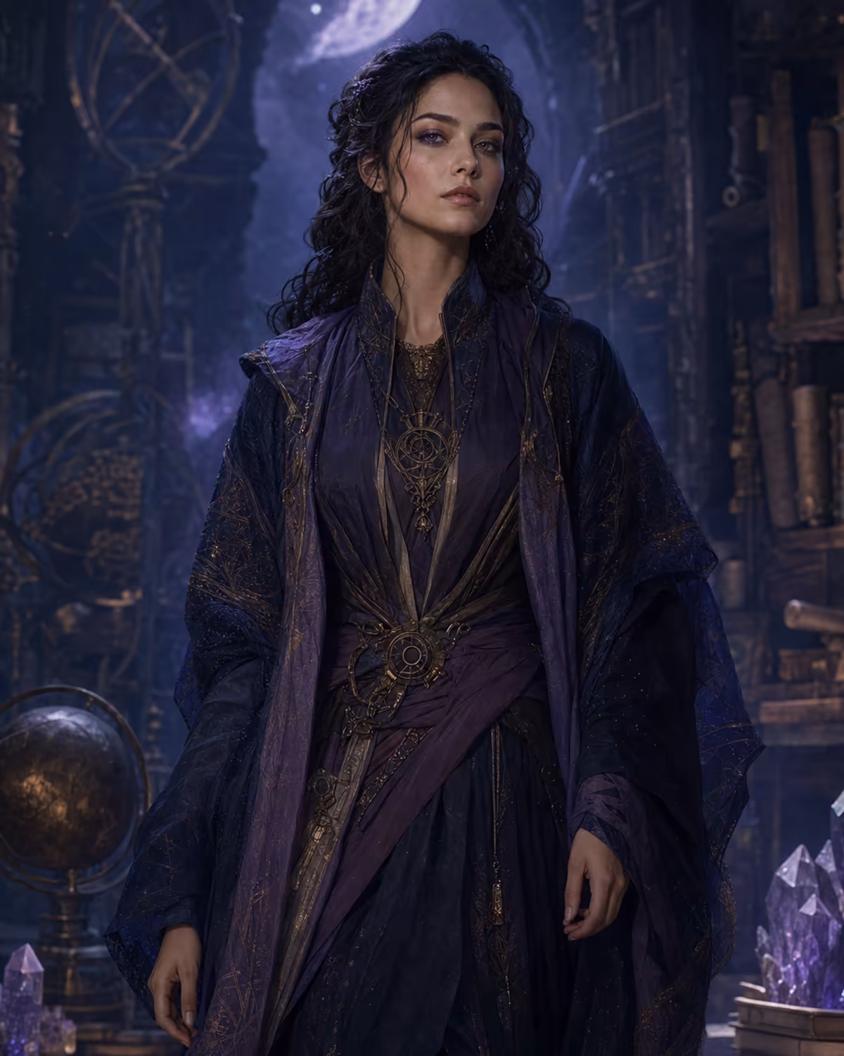 Portrait of Selene, Dreams Heir and walker between sleep and waking