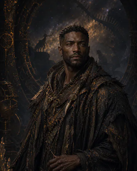 Portrait of Thorne Ironveil, Beasts-aligned witness of old territory