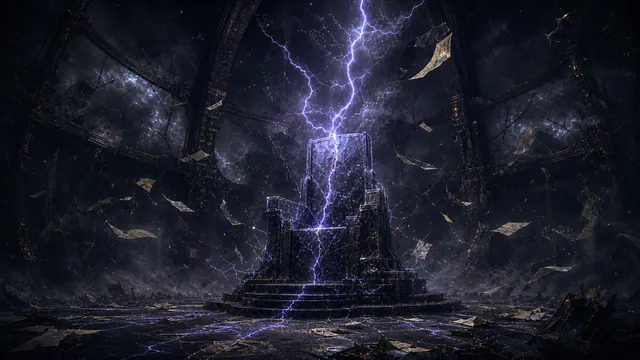 The Storms Throne at the instant pressure ruptures the celestial archive